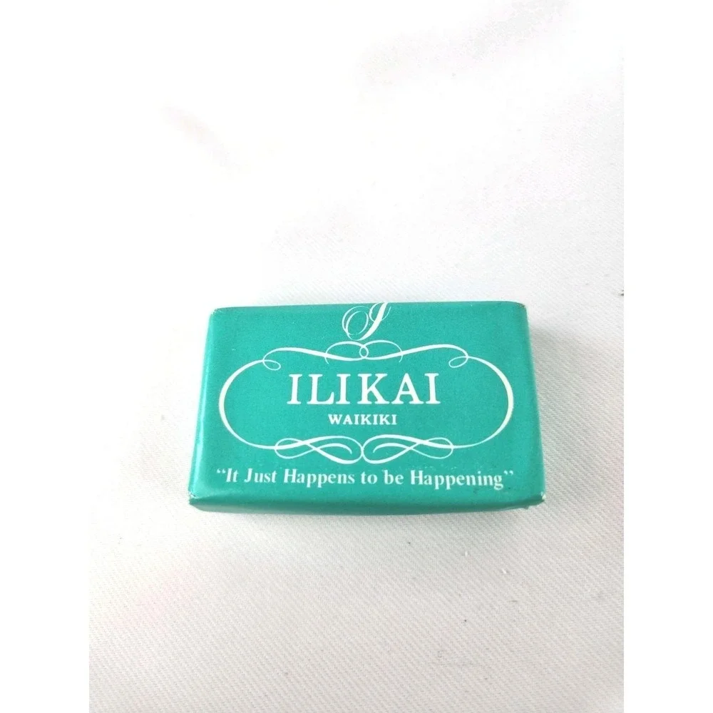 Vintage Travel Soap Bar Ilikai Waikiki Malaga Inn Hotel Oahu Hawaii Cleanser‎